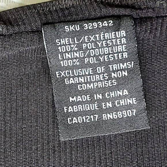 Le Chateau Sequin Mini Dress XXS V-neckline Black Silver Shiny Party Dress NWT - Picture 12 of 12